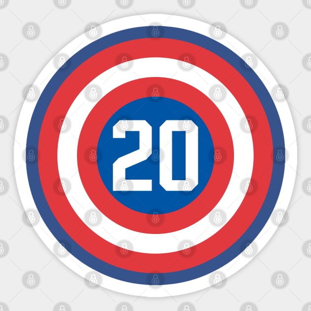 USA #20 Sticker by Ryan Wood Studios